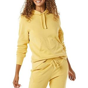 Amazon Essentials Women's Fleecetrui met capuchon (verkrijgbaar in grote maten), Donkergeel, S