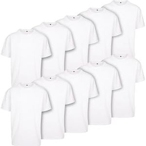 Build Your Brand T-shirts voor heren 100% katoen wit L, wit, L