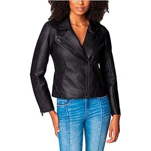 [BLANKNYC] womens Moto Jacket, Onyx, Medium US
