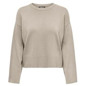 ONLKALANA LS Boxy O-Neck KNT, wit (whitecap gray), S