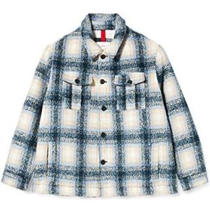 s.Oliver Big Size Herenjas met lange mouwen, Dark Blue Check, XXL