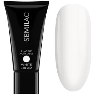 Semilac - Acrylgel Elastic White Cream - Acryl Gel - Wit - 30 g