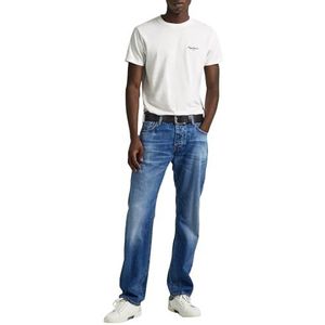 Pepe Jeans Rechte jeans voor heren, Blauw (Denim-ht3), 29W / 30L