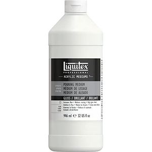 Liquitex 8870513 Gietmedium voor acrylverf, watervast, niet vergelend, flexibel, verhoogt de verfvloei - fles van 946 ml