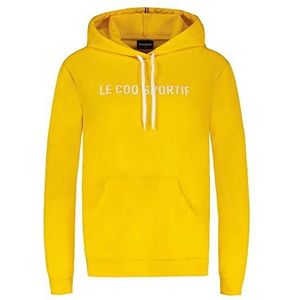 Le Coq Sportif Sweatshirt met capuchon voor dames, Citroen chroom, S