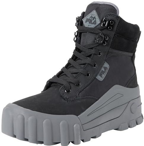 FILA Dames Grungelution Mid Wmn modieuze laarzen, Black Dark Shadow, 36 EU
