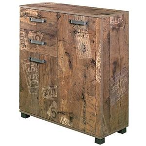 Schildmeyer Milan commode 134744, panamaeik decor, 32 x 80,6 x 94,8 cm