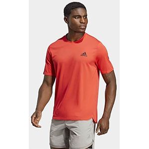 adidas Heren AEROREADY Designed for Movement Tee, bright red/black, M