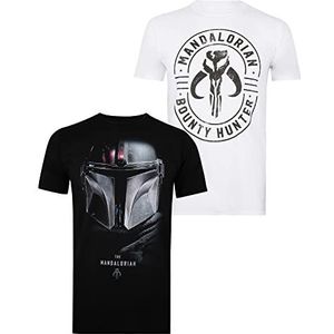 Star Wars T-shirt (2 stuks) voor heren, Meerkleurig, S