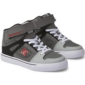 DC Shoes Pure High Top Ev Sneakers voor jongens, Rood Heather Grey, 36.5 EU
