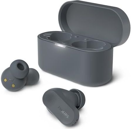 Philips Sound TAT3509 True Wireless oordopjes - mulitpoint - Noice Cancelling Pro - IPX4 - Touch Control - Donkergrijs