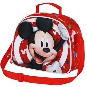 Mickey Mouse Twirl-3D lunchtas, rood, 25,5 x 20 cm, Rood, Eén maat, 3D Lunch Tas Twirl