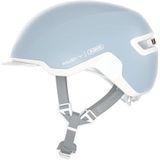 ABUS Urban Helm HUD-Y - met magnetisch, oplaadbaar LED-achterlicht & kliksluiting - coole fietshelm voor dagelijks gebruik - voor mannen en vrouwen - puur aqua, maat S