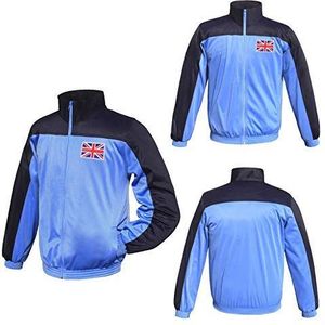 Qube Heren trainingspak Team Wear, blauw/zwart, maat XL