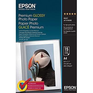 Epson C13S042155 Premium glossy fotopapier inkjet 255 g/m2 A4 15 vellen Pack