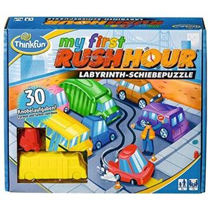 ThinkFun 76412 - My first Rush Hour - Das bekannte Stau-Spiel für Kinder ab 3 Jahren, Logikspiel für 1 Spieler, mit Aufgaben für Anfänger und Experten: Erkennen und bewegen – Labyrinth Spiel