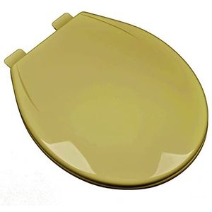Bath Décor 2Q1R6-53 Builder Grade Slow Close Plastic Toiletbril met Vari-Adjust R'N'C scharnier en Quik-Lok montagemateriaal, goud