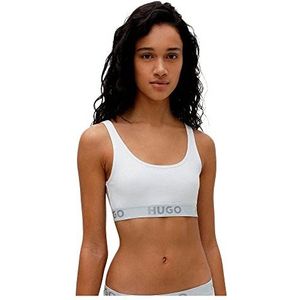HUGO - Sporty Logo - Bralette - Rood - Gemaakt van minimaal 60% biologisch katoen