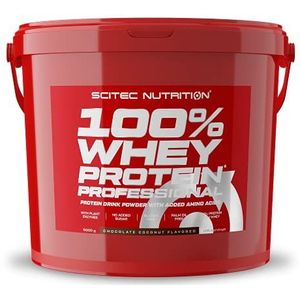 Scitec Nutrition 100% Whey Protein Professional - Verrijkt met extra aminozuren & spijsverteringsenzymen - Glutenvrij - Zonder palmolie, 5 kg, Chocolade-Koekjes & CrÃ¨me