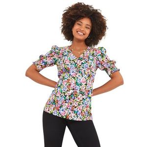 Joe Browns - Neon Pop - Blouse - Meerkleurig - All Over Ditsy Print