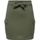 ONLY ONLPoptrash Cargo Belt Rok voor dames, kort, inclusief knoopriem, bruin, L