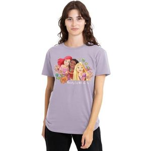 Disney prinses Ariel, Moana, Rapunzel klaar voor wat dames t-shirt, lavendar, groot, Lavendel, L