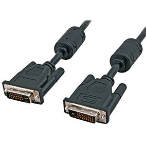 EFB-Elektronik DVI-D Dual Link kabel, 2x DVI-D 24+1, St.-St., AWG 24,20,0m, sw