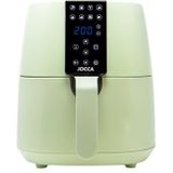 JOCCA Heteluchtfriteuse, 3,8 l, groen, airfryer, friteuse zonder olie, timer, instelbare temperatuur, gezond koken, 1450 W vermogen (groen)