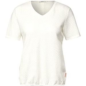 CECIL Dames B320033 shirt met korte mouwen, Vanilla White, S EU, Vanilla White, S