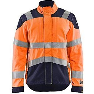 Blaklader 408915135389XXXL Inharent Multinorm jas, High Vis Orange/Marineblauw, maat XXXL