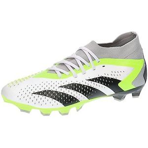 adidas Predator Accuracy.2 MG, voetbalschoenen (Multi Ground), uniseks, volwassenen, Ftwr White/Core Black/Lucid Lemon, 42 EU, Ftwr White Core Black Lucid Lemon