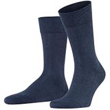FALKE Heren Sokken Sensitive London M SO Katoen Met comfort tailleband 1 Paar, Blauw (Navy Melange 6127) nieuw - milieuvriendelijk, 47-50