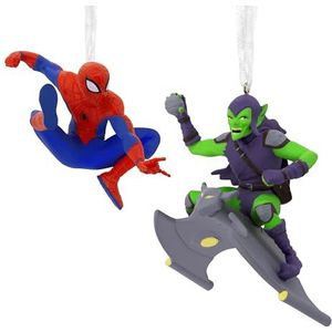 Hallmark Legendarische momenten, Spiderman & Green Goblin Ornament, MARVEL Boomdecoratie, Disney Opknoping Ornament, Kerst Hangende Ornament, Geschenken voor Kerstmis