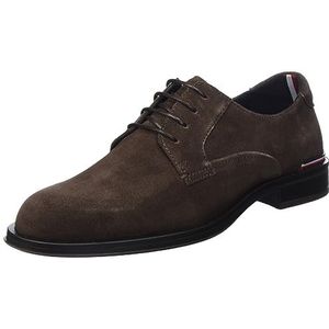 Tommy Hilfiger - Core RWB Hilfiger Derby - Bruin - Suède