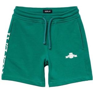 Replay Joggingshorts voor jongens, regular fit, 430 Sport Green, 4 Jaar