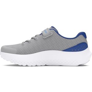 Under Armour UA BPS Surge 4 AC hardloopschoenen, Mod Gray/Tech Blue/Horizon Blue, 34 EU, Mod Gray Tech Blue Horizon Blue, 34 EU