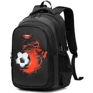 Voetbal Water Middelbare School Rugzak voor Tiener Meisjes Jongens, Sport Bal Voetbal Laptop Rugzak Grote Capaciteit College Boekentas Reizen Werktas voor Vrouwen Mannen, Voetbal Water