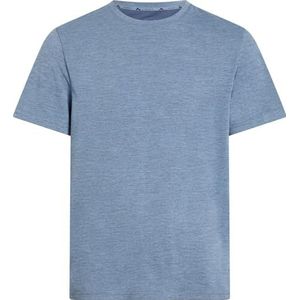 Mckinley Heren Hunu T-shirt, Melange/Blue Dark, L