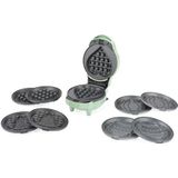 Petra 5 in 1 Waffle Maker – Seizoensgebonden Snackmaker, 5 Verwisselbare Platen, Klassieke, Paas-, Valentijns-, Halloween- en Kerstplaten, Antiaanbaklaag, Compact