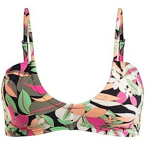 ROXY - Bustier Bikini-BH - Roze - Stretch Nylon - Bloemenprint