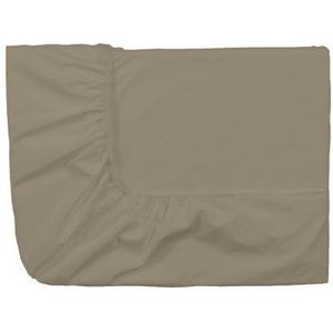 Essix Royal Line hoeslaken, percale katoen, taupe, 80 x 200 cm