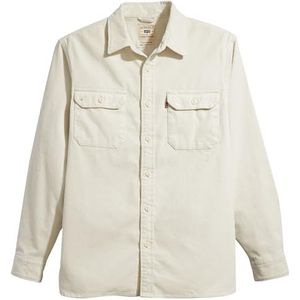 Levi's Jackson Worker Overhemd voor heren, Witte Onyx, L