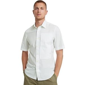 G4A Slim Shirt ss, wit (White D24306-4481-110), XS