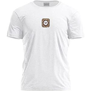 Bona Basics, Digitaal bedrukt, basic T-shirt voor heren,%100 katoen, wit, casual, herentops, maat: S, Wit, S