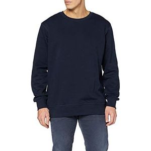 Clique Heren ronde hals klassiek sweatshirt, blauw (donkermarine), X-Small, Blauw (Donker marine), XS