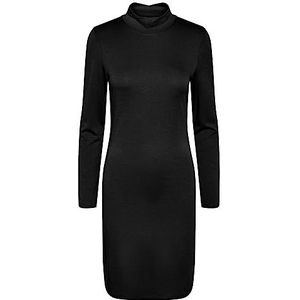 Bestseller A/S Dames Pcnaya Ls T-hals jurk Noos jurk, zwart, L