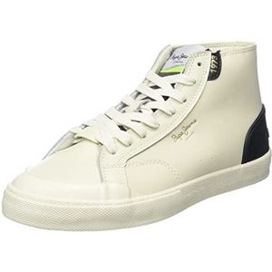 Pepe Jeans Kenton Vintage Boot W Sneakers voor dames, 800, wit, 37 EU