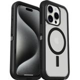 OtterBox Defender XT-hoes voor iPhone 15 Pro met MagSafe, schokbestendig, valbestendig, ultrarobuust, 5x getest volgens militaire standaard, Transparent/Zwart