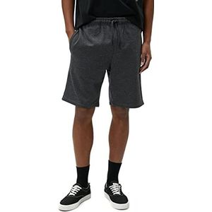 Koton Heren Trekkoord Pocket Gedetailleerde Slim Fit Shorts, antraciet (045), S