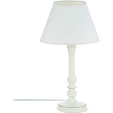 Tafellamp Wit Hout - 20 cm x 36 cm